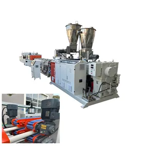 Hot selling production and manufacturing of plastic double tube PVC extruder