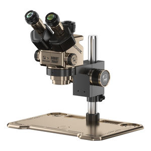 <span class=keywords><strong>Microscope</strong></span> stéréoscopique trinoculaire ROBOT 7060T 7X-60X Zoom continu HD Grand angle Oculaire réglable Adaptateur de caméra CCD 0.45X - Product Image 3