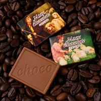 Collations quotidiennes certifiées Halal OEM ODM emballées individuellement, chocolat noir 100% solide de la marque Ailika, 100g/boîte, durée de conservation de 12 mois