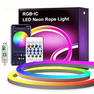 Không thấm nước RGB ma thuật màu <span class=keywords><strong>Led</strong></span> Neon ánh sáng 5m linh hoạt mềm dây Dải độ sáng cao cho phòng ngủ khách chơi game bên phòng - Product Image 2
