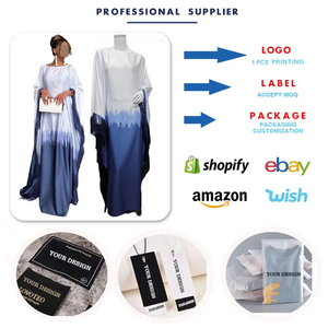 135 Vêtements Musulmans Traditionnels <span class=keywords><strong>Aya</strong></span> pour Femmes, Robe Musulmane <span class=keywords><strong>Aya</strong></span> à Pompons et Dégradé <span class=keywords><strong>de</strong></span> Couleurs, Robe Islamique Kaftan pour Femme - Product Image 3