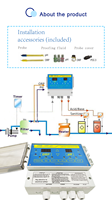 Moniteur de qualité de l'eau de piscine, contrôleur automatique de qualité de l'eau PH ORP pour le traitement de l'eau des piscines et des spas