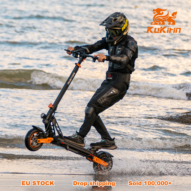 Vlaken Monopattino Elettricos Waterproof 55kmh off Road Adult 1000w 48v Kukirin G2 Max Electric Scooter Eu Warehouse
