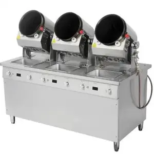 الغذاء ماكينة طهي روبوت أوتوماتيكي دي Cocina 5000W الوجبات السريعة مطعم الأرز المقلي ووك ذكي القلي الطبخ روبوت