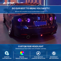 HETOP pour Mazda 6 : Feux arrière transparents améliorés 2003-2015, lampe de voiture RGB personnalisée spéciale, feux arrière dynamiques colorés, feux de jour (DRL)