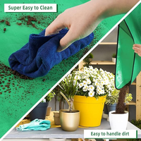Tebal & kokoh 50x5 0cm/100x100cm PE tahan air tanaman repot tikar untuk RUMAH & taman untuk semua jenis tanaman