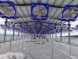 Ventilador de Extracción Axial Colgante para Granjas Avícolas y Ganaderas, de 1000 mm y 1200 mm, Azul, Bajo Ruido, Aspas de Acero Inoxidable, OEM/ODM al por Mayor - Product Image 5