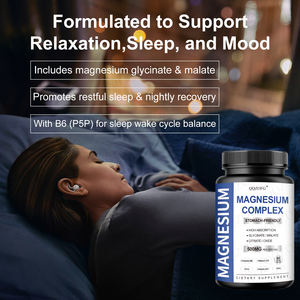 OEM Hot Sales Dreifache Magnesiumkomplex-Kapseln Magnesium glycinat, Malat und Citrat für Schlaf, Nerven und Herz gesundheit 60 Kappen - Product Image 3