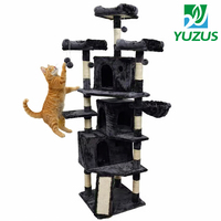 Árbol para Gatos de Madera Extra Grande Personalizado al por Mayor, Postes Rascadores, Casa para Gatos de Múltiples Niveles para Interiores