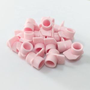 Tubo, Boccola, Occhielli Cilindrici in Ceramica di Colore Rosa - Product Image 2