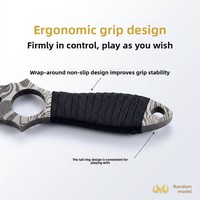 Lames de combat à thème CSGO, poignards tête de mort en acier Damas, 26 cm, entièrement en métal, jouet artisanal – Cadeau d'anniversaire