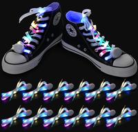 Lacets lumineux à led pour fête, accessoires de scène, lacets clignotants en nylon pour la danse hip-hop, le cyclisme et la course à pied.