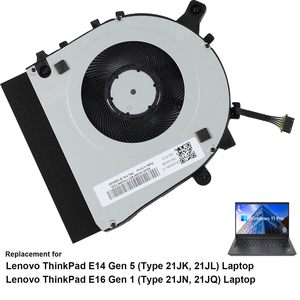 Ventilador de refrigeración de CPU para ThinkPad E14 Gen 5 21JK 21J E16 Gen 1 21JN 21JQ 5F10Z58260 5F10Z58259, ventilador de repuesto para ordenador portátil DC 5V 0.36A - Product Image 4