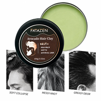 Cire d'abeille d'avocat longue durée finition mate et brillante tenue d'origine coiffure forte marque privée cire pour cheveux pommade argile pour cheveux pour hommes