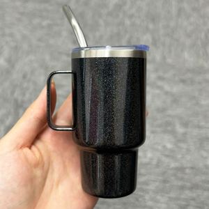 Vasos de chupito holográficos de acero inoxidable de 3 oz con aislamiento al vacío para bebidas frías y calientes, con asa, para sublimación - Product Image 4