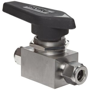 วาล์วบอลสแตนเลส Parker Mb Series ขนาด 1/2 นิ้ว แบบ A-Lok Compression สำหรับใช้งานกับน้ำ - Product Image 1