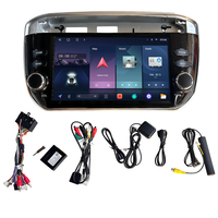 Autoradio Android de style bouton pour Fiat Grande Punto, navigation GPS sans fil Carplay, lecteur Bluetooth pour voiture avec caméra de recul