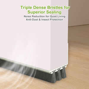 שלוש דלת שכבה תחתית איטום רצועה דלת טיוטה פקק דלת לטאטא רצועת צמר חותם חסין winding and winding מזג אוויר אטומים לרעש - Product Image 3