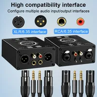 Isolateur audio 2 canaux Speakon XLR RCA, filtre anti-bruit, élimine le bruit de courant, isoler le bruit du mixeur 65