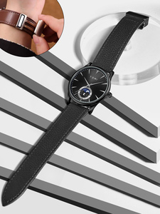 High Quality Men's Quartz <b>Watch</b> Alloy <b>Case</b> Glass Dial Customized Fashion Business PU Band Calendar Wristwatch - Product Image 2