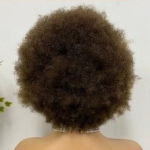 FH Perruques frontales pas chères 13x4 Perruques cheveux humains swiss Lace Front Perruque afro bouclée perruque boucles douces - Product Image 2