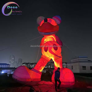 มิกกี้เมาส์เป่าลมการ์ตูนแบบเป่าลมได้พร้อมไฟ LED และพัดลมในตัวสำหรับแสดงกิจกรรมทนทานปรับแต่งได้ - Product Image 2