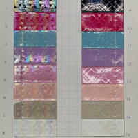 Cuir synthétique PVC imperméable et résistant à l'abrasion, motif pailleté imprimé spécial, 0,6-1,0 mm, pour trousses, sacs et cahiers