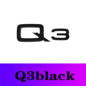 FF FF5103 Emblema 3D in ABS Cromato <span class=keywords><strong>Nero</strong></span>, Adesivo con Lettere Q2-Q8, Decalcomania Numerica Monouso, Badge per Bagagliaio Auto <span class=keywords><strong>Audi</strong></span> - Product Image 4