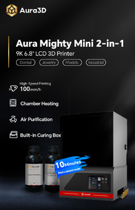 เครื่องพิมพ์ 3 มิติสำหรับงานทันตกรรม Aura3D Mini 2-in-1 ความเร็วสูง พร้อมกล่องอบในตัว ขนาด 6.8 นิ้ว จอ LCD 9K สำหรับห้องปฏิบัติการทันตกรรม ขนาดกะทัดรัดและมีประสิทธิภาพ - Product Image 4