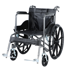 Fauteuil roulant manuel New Century pliable, tube en acier épaissi avec siège pour personnes âgées et handicapées, aide à la mobilité - Product Image 4