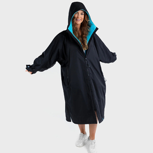 Customized Kids Adult Warm Nylon Lining Wrinkle-Resistant Beach Surf <strong>Swimming</strong> <strong>Coat</strong> Swim Parka <strong>Dry</strong> Changing Robe Towel - Product Image 5