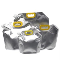 50ml 100ml 150ml argent feuille d'aluminium presser buse d'aspiration liquide boisson gelée eau debout bec pochette sacs emballage
