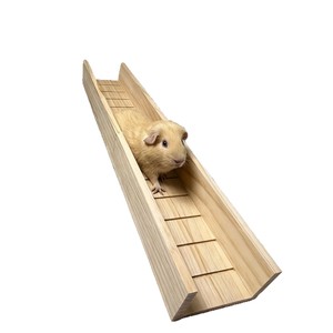 Wooden Hamster Staircase 70cm <b>Large</b> Platform <b>Slide</b> For Indoor Cage Furniture Solid Wood Toy For Golden Hamster - Product Image 5