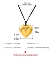 2024 nouveauté mode bijoux réglage fil de cire exagérer grand amour collier Long gland Code coréen coeur CCB colliers