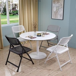 <span class=keywords><strong>Silla</strong></span> Plegable con Respaldo de Malla Transpirable, Asiento Portátil y Plegable para Eventos al Aire Libre, Bodas, Fiestas, Hogar, Oficina, Estudio, Comedor - Product Image 5