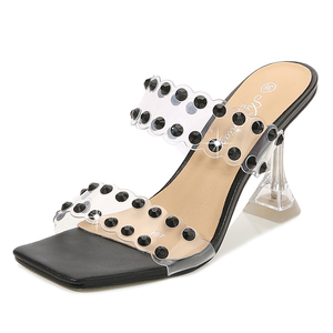 <span class=keywords><strong>Sandali</strong></span> estivi attraenti alla moda 9 cm tacchi a spillo pantofole da donna sexy con tacco alto <span class=keywords><strong>sandali</strong></span> per scarpe da donna - Product Image 1