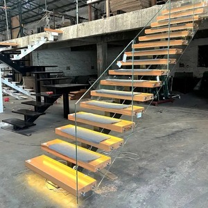 <span class=keywords><strong>Escalier</strong></span> en <span class=keywords><strong>bois</strong></span> moderne sur mesure, <span class=keywords><strong>escalier</strong></span> flottant <span class=keywords><strong>droit</strong></span>, <span class=keywords><strong>escalier</strong></span> intérieur personnalisé avec garde-corps en verre - Product Image 2
