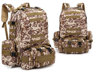 Sac à dos tactique de camouflage K995 pour l'extérieur, 55L, pour l'escalade, le sport, la randonnée et le trekking - Product Image 2