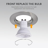 Spot LED encastré orientable TOSEO 90W, moderne, pour plafond, avec douilles GU10 3W, 5W, 7W