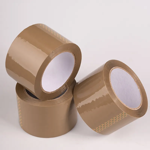 Nâu Màu Jumbo Rolls <span class=keywords><strong>Bopp</strong></span> Logo tùy chỉnh tùy chỉnh hộp carton niêm phong OPP dính không thấm nước Acrylic in ấn đóng gói Băng - Product Image 4