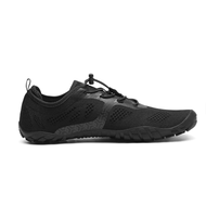 Chaussures décontractées pour hommes entièrement noires, chaussures de plage, chaussures de marche en plein air, chaussures aquatiques