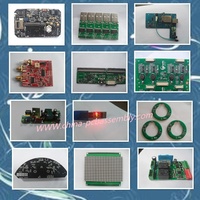 Circuit imprimé multicouche FR 4 ignifuge personnalisé de haute qualité, fabrication plaquée or sur mesure
