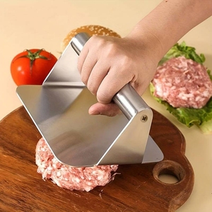 Penekan <span class=keywords><strong>Burger</strong></span> untuk memasak baja tahan karat, pembuat <span class=keywords><strong>Burger</strong></span> dengan pegangan, alat dapur, <span class=keywords><strong>Burger</strong></span>, daging - Product Image 3
