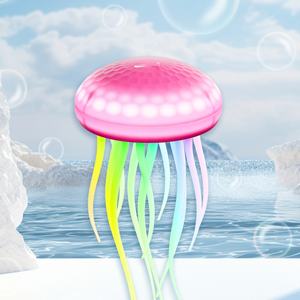 Lampe de table LED dynamique rechargeable à commande vocale, veilleuse LED colorée en forme de méduse flottante pour la relaxation et la décoration - Product Image 5