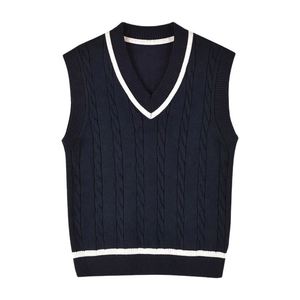 In Stock New Undershirt Fall Winter V-Neck Boys and Girls Pullover Knit <b>Sweater</b> Casual <b>Vest</b> - Product Image 3