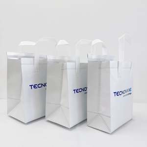 Bolsa Térmica Personalizada con Logotipo, Portátil, Plateada, de Tela No Tejida, Impermeable, Aislada, para Llevar Comida - Product Image 5