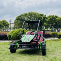 Kart électrique et essence biplace pour enfants, châssis de buggy tout-terrain, 48V 500W 35km/h, pour l'extérieur