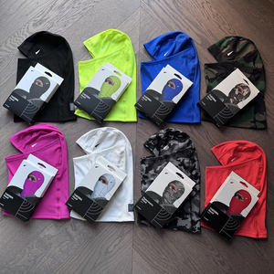 Khăn trùm đầu mùa đông chất lượng cao, màu đen, dệt kim, unisex, in logo tùy chỉnh, dùng cho xe đạp, leo núi, thể thao, trượt tuyết - Product Image 1