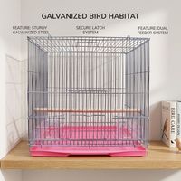 Support de Reproduction Pliable et Portable de Voyage, Style Classique, en Fer, avec Plateau en Plastique pour Canaris, Perroquets, Pigeons, Poulets et Oiseaux