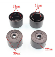 Couvercle de Valve de pneu de voiture, moyeu de roue automobile, boulon d'écrou Anti-poussière, décoration, couvercle de vis antivol noir
